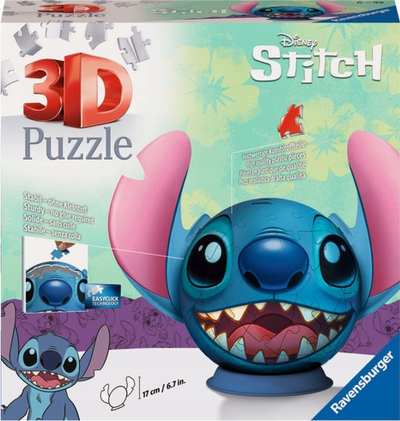 Puzzle 3D Ravensburger Lilo and Stitch, 72 copë, Stitch me veshë, shumëngjyrësh