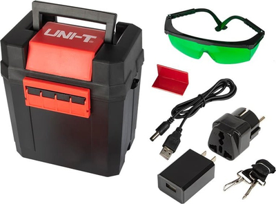 Nivel lazer Blow LM520 Uni T, vetërrafshim automatik, rreze 360°, i kuq