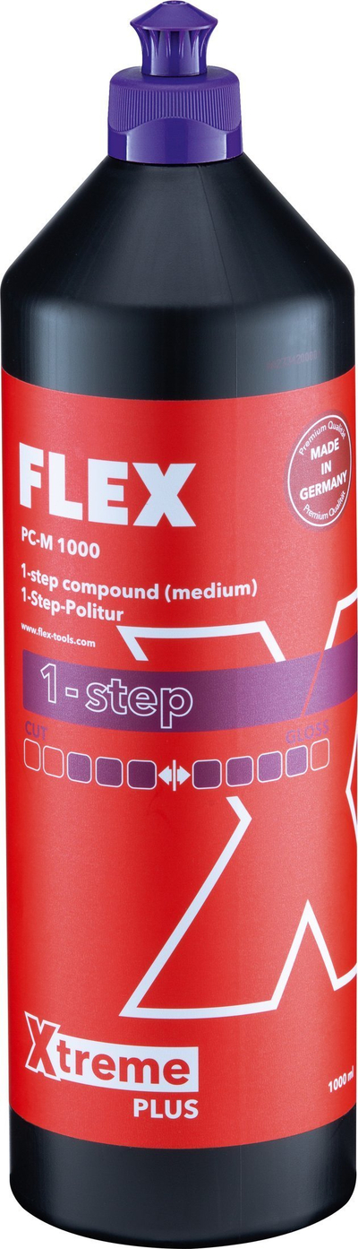 Pastë polirimi Flex PC M1000, 1-step medium, 1000ml, e kuqe
