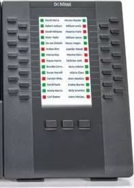 Modul zgjerues tastiere Mitel M695, për telefona VoIP, PoE, i zi