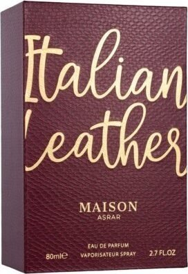 Парфем Maison Asrar Italian Leather, Eau de Parfum, 80 ml, спреј
