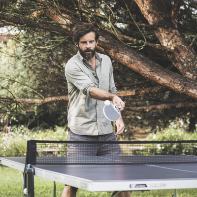 Tavolinë pingpongu inSPORTline Outdoor Free 100x, për ambiente të jashtme, e palosshme, gri