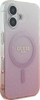 Mbulesë telefoni Guess GUHMP16MHGRCELP për iPhone 16 Plus 6.7", hardcase me xixa, rozë