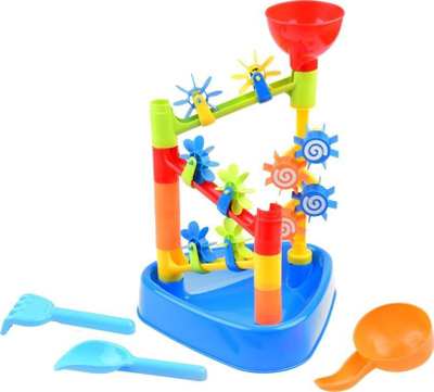 Set lodër rëre ZA4024, me rrota uji, plastikë, shumëngjyrësh