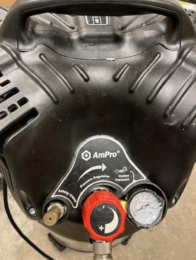 Kompresor me piston AmPro Siltek 50V, 1.3Hp, 8 bar, depozitë 50L, i zi