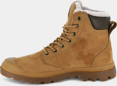 Çizme Palladium Pampa Sport Cuff WPS, lëkurë nubuck, lesh nga brënda, kafe
