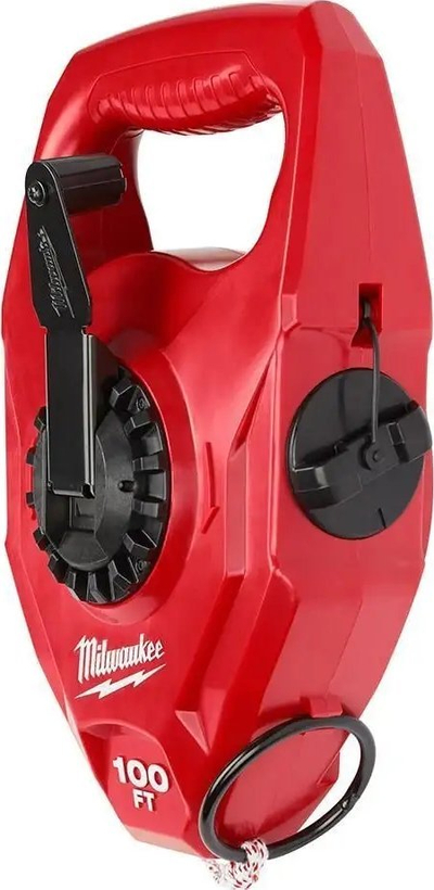 Linjë shënjimi Milwaukee 30 m Chalk Reel, raport 4:1, kapacitet 510 g, e kuqe