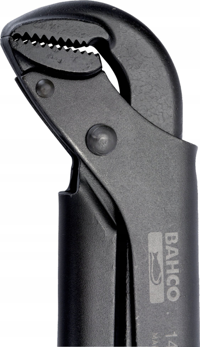 Çelës tubash Bahco 1420 ERGO, 430mm, kap tuba deri 1½", i zi