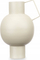 Vazo dekorative metalike Giftdecor, 23 cm, krem