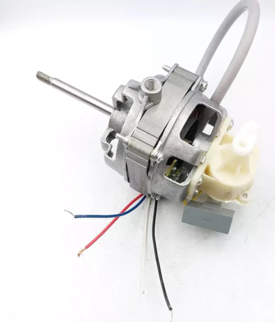 Motor elektrik DEA XDA 1607.08, me bosht të gjatë, trup metalik, ngjyrë argjendtë