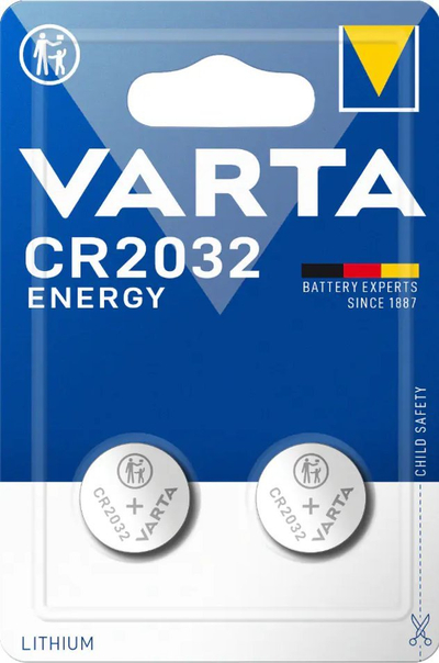 Bateri litiumi Varta Energy CR2032, 230mAh, 3V, set 2 copë