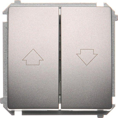 Buton i diafragmës Kontakt-Simon, 10 A, 250 V, i hirtë