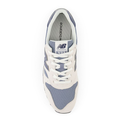 Atlete New Balance ML373 Leather, lëkurë edhe tekstil, për veshje të përditshme, të bardha