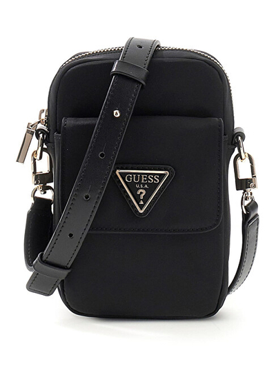 Çantë crossbody Follie Passport, 100% poliester, e zezë