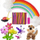 Balona modeluese Fiorello, 50 copë, shumëngjyrëshe