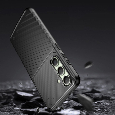 Kuti mbrojtëse Thunder Case për Samsung Galaxy S24 FE, e zezë