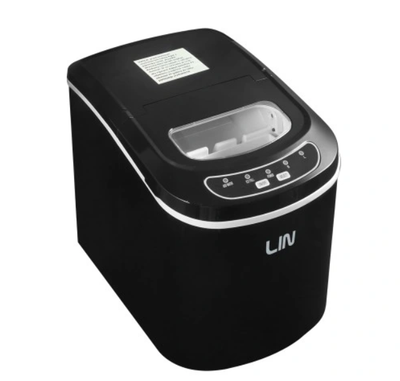 Prodhues akulli portativ LIN ICE PRO B12, panel digjital, kapak transparent, i zi