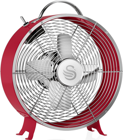 Ventilator Swan Retro SFA12630RN, i kuq