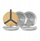 Set pjata për piknik Black+Blum, çelik inox, 4 copë, ngjyrë argjendi