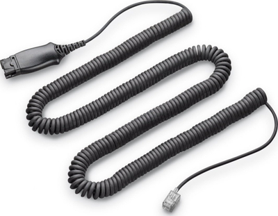 Kabllo elektronike Hookswitch HP Poly APD-80, për kufje telefoni, TAA, e zezë