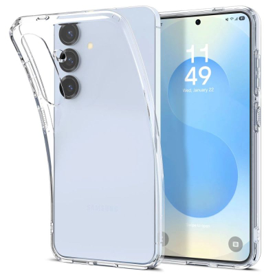 Mbrojtëse telefoni Spigen Liquid Crystal për Samsung Galaxy S25, kapak TPU i butë, transparent