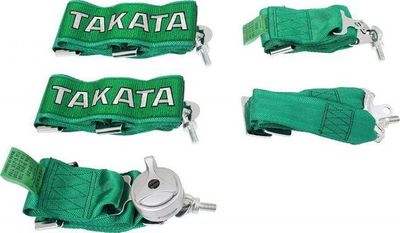 Rrip sigurie sportiv Takata Replica, 6 pika, 3\", jeshil
