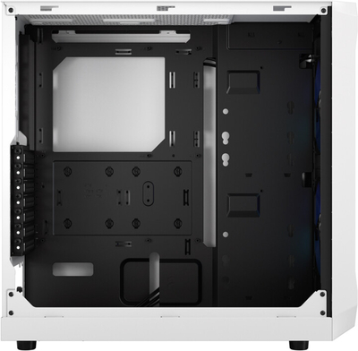 Kasë kompjuteri Fractal Design Focus 2 RGB White TG Clear Tint