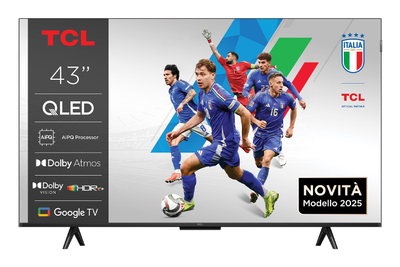 TV TCL QLED 43", Google TV, bokse Onkyo 2.1, i zi