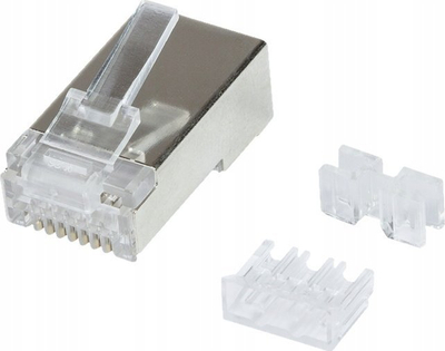 Konektor rrjeti LogiLink MP0070 RJ45 Cat.6A, 10 Gbps, ngjyrë argjendi