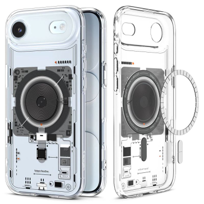 Kapak telefoni Spigen Ultra Hybrid MagSafe Neo One për iPhone 17 Pro, transparent