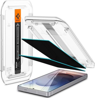 Mbrojtës ekrani Spigen Glass tR EZ Fit HD Privacy, 2 copa, për Samsung Galaxy S25 Ultra, transparent