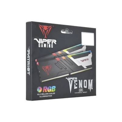 Memorie Patriot Viper Venom RGB, DDR5, 32GB, 7000MHz, CL32, e zezë