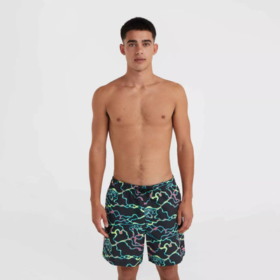 Shorc noti O'Neill Jack Cali Crazy 16", për burra, shumëngjyrësh
