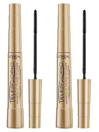 Set maskarë L'Oreal Paris Telescopic, 2x9ml