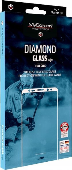 Xham mbrojtës DIAMOND GLASS LITE për Samsung Galaxy A71 5G, xham i temperu, FULL GLUE, transparent