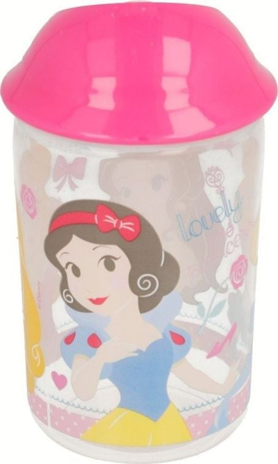 Gotë për kalamaj Princess me pipë, 360 ml, rozë
