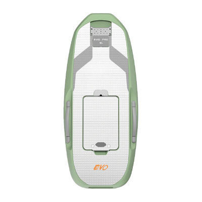 Dërrasë surf elektrike Waydoo Flyer EVO Lite, motor 4000 W, bateri 1800 Wh, jeshile