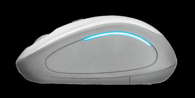 Maus wireless Trust Yvi FX, optik, 1600 dpi, i bardhë