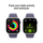 Apple Watch Series 11 GPS 42mm Silver Aluminium Case with Purple Fog Sport Band, S/M