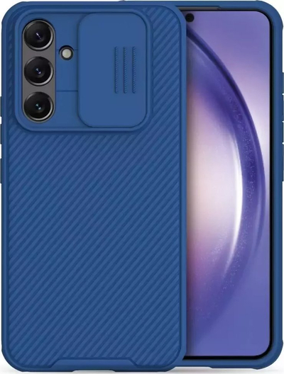 Maskë telefoni Nillkin CamShield Pro për Samsung Galaxy A54 5G, kapak kamere që rrëshqet, mbron nga goditjet, blu