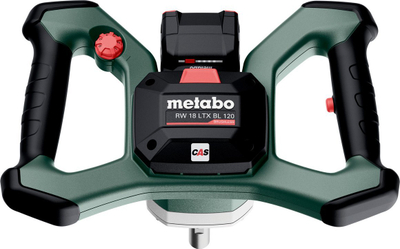 Mikser ndërtimi Metabo RW 18 LTX BL 120, 18V, perç perzierësi 120 mm, jeshile