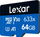 Kartë memorje Lexar 633x microSDXC, 64GB, UHS-I U3 V30, blu