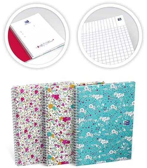Bllok spiral Oxford Wirebound Notebook, A5, faqe me katrorë, i zi
