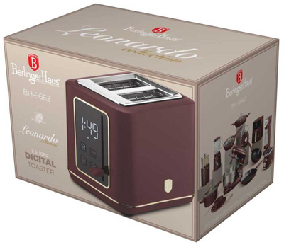 Toaster BerlingerHaus Leonardo Collection BH-9662, me touch, inox