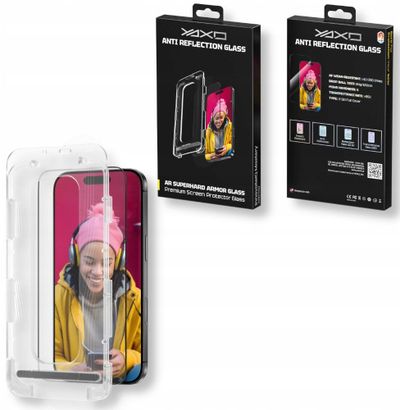 Xham mbrojtës YAXO për iPhone 17, xham i temperu, me aplikues