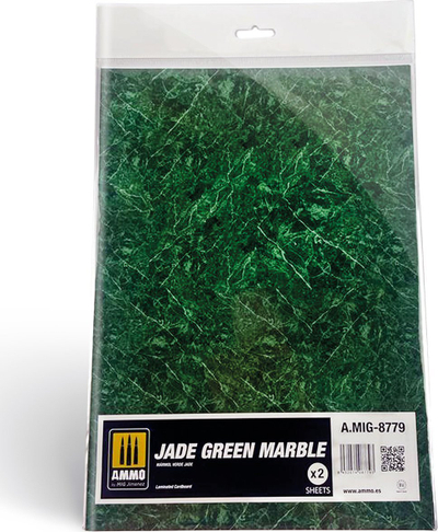 Fletë mermeri për modele AMMO Jade Green Marble, me shkëlqim të lartë, e gjelbër