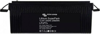 Bateri litiumi Victron Energy Lithium SuperPack 12.8V, 200Ah LiFePO4, e zezë