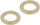 Unaza metalike artizanale me veshje bronxi (brass plated), 12x18x2 mm, set 16 copë