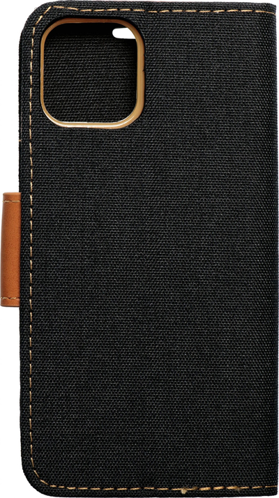 Futrollë telefoni Futera Canvas Book, për Samsung Galaxy S23 Ultra, me mbajtëse dhe xhepa kartash, e zezë