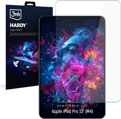 Folie mbrojtëse 3mk Hardy Paper Effect për Apple iPad Pro 13" M4, matt, deri 13"